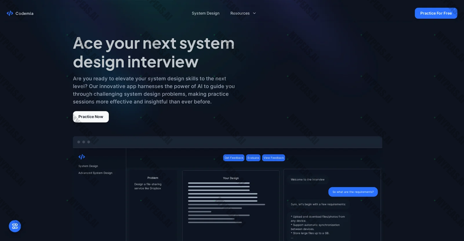 Codemia screenshot