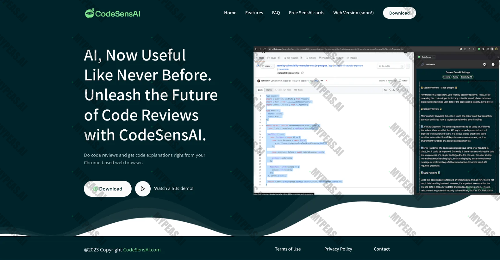 CodeSensAI screenshot