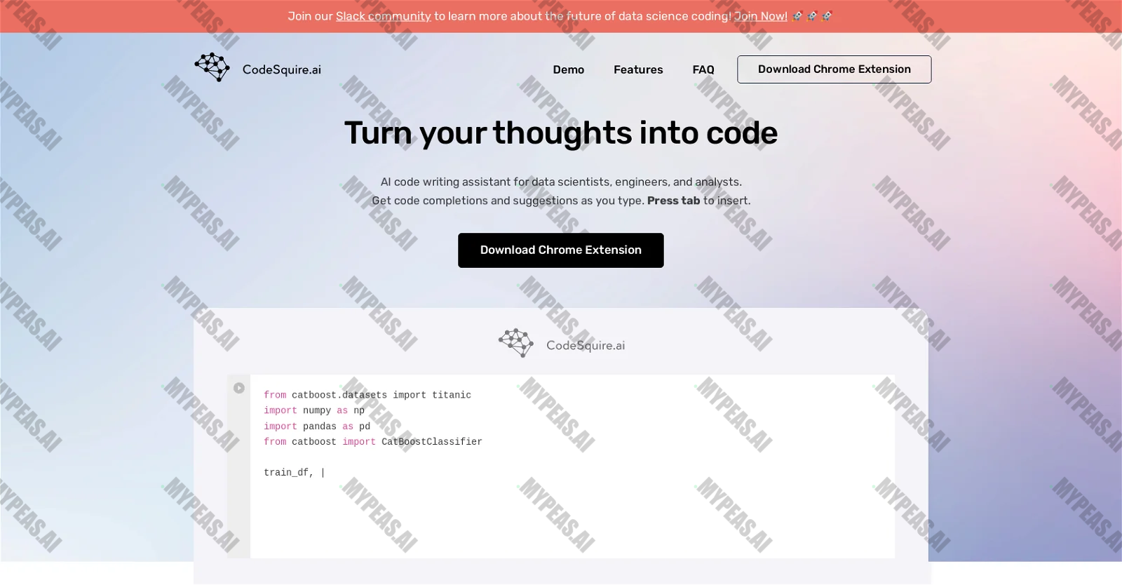 CodeSquire screenshot