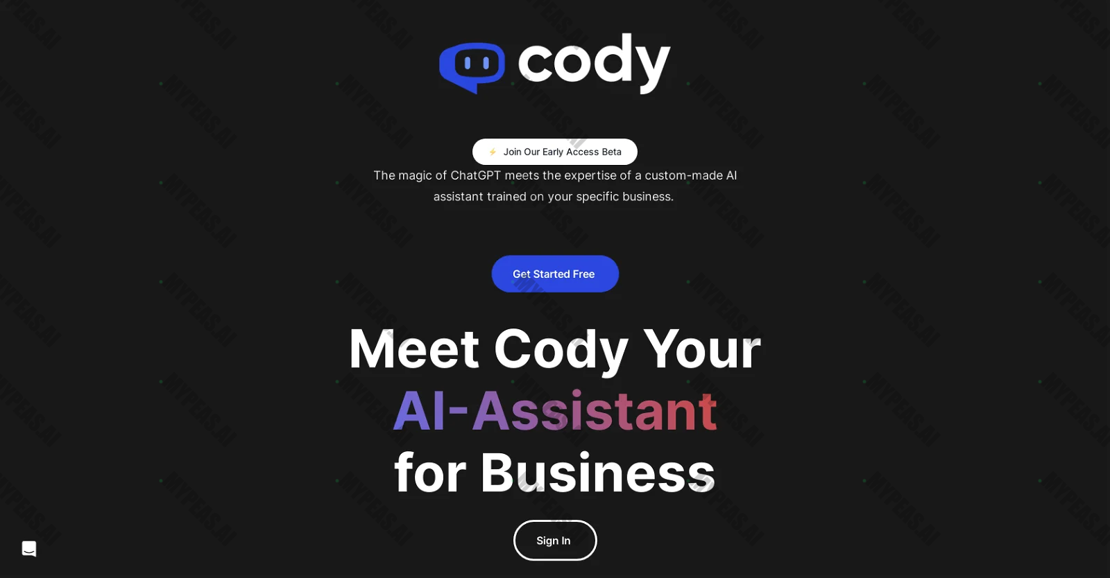 Cody screenshot
