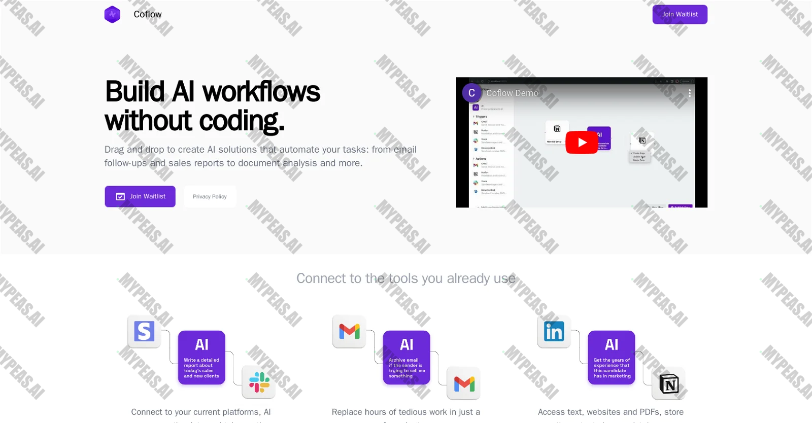 Coflow screenshot