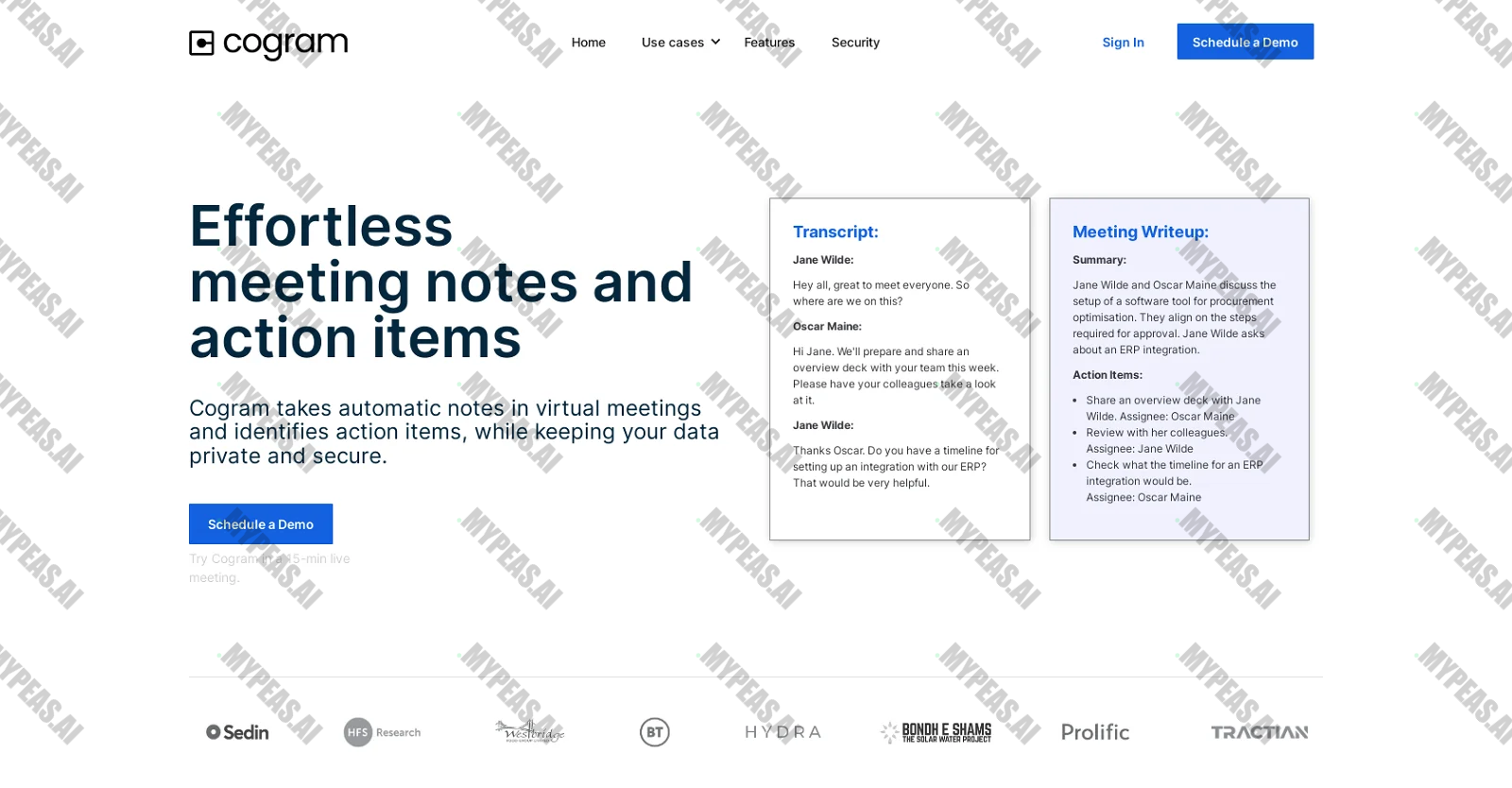Cogram screenshot