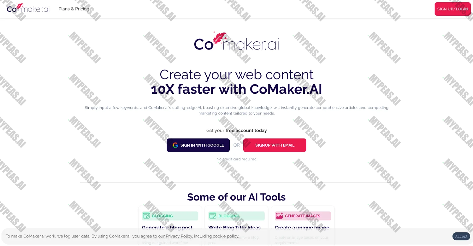 Comaker screenshot