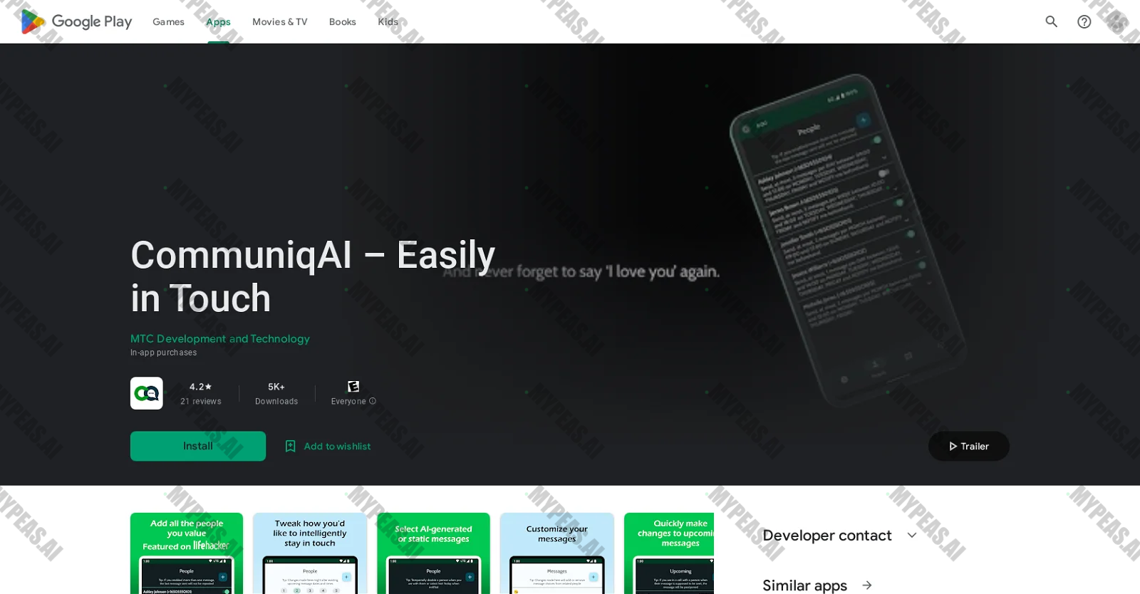 CommuniqAI screenshot