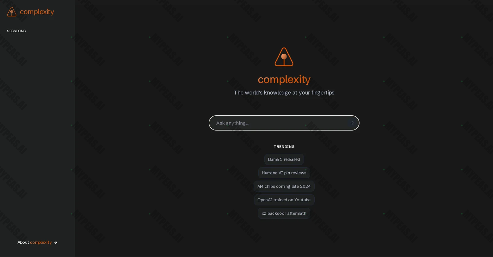 Complexity screenshot