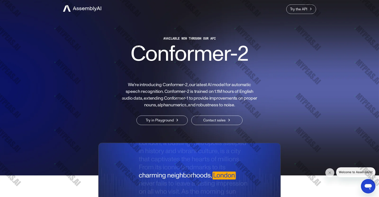 Conformer2 screenshot
