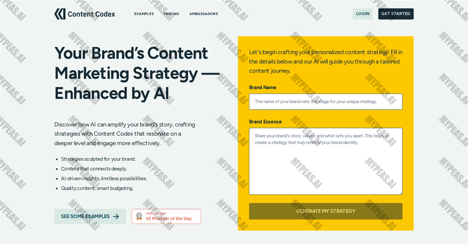 Content Codex screenshot