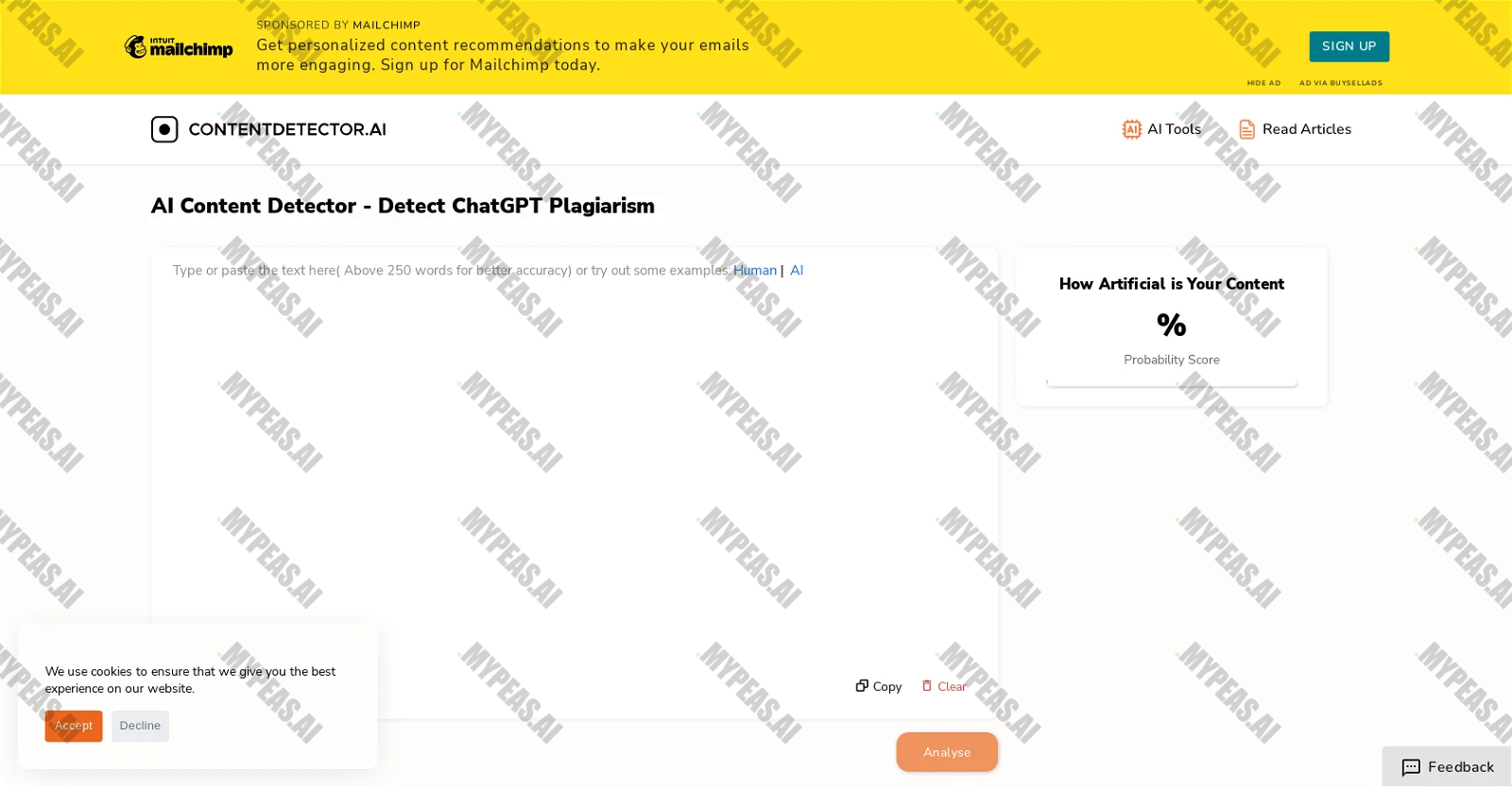 ContentDetector screenshot