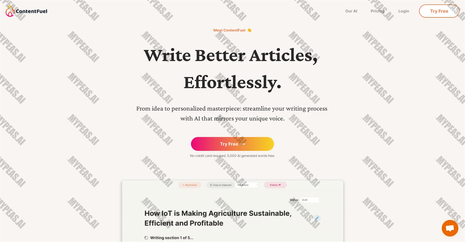 ContentFuel screenshot