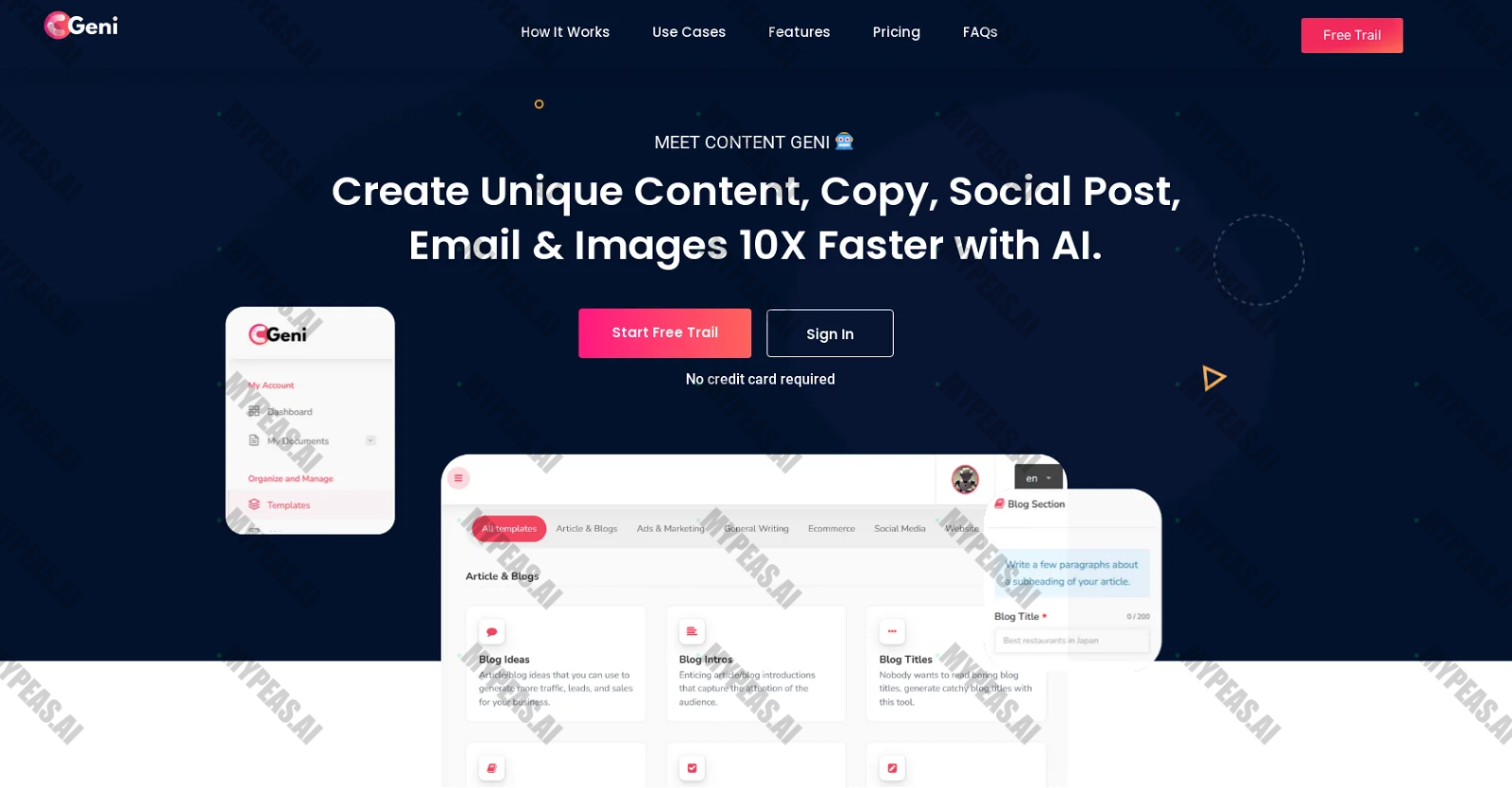 ContentGeni screenshot