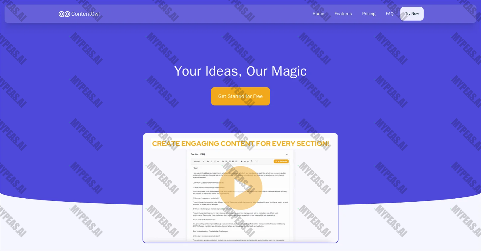 ContentOwl screenshot