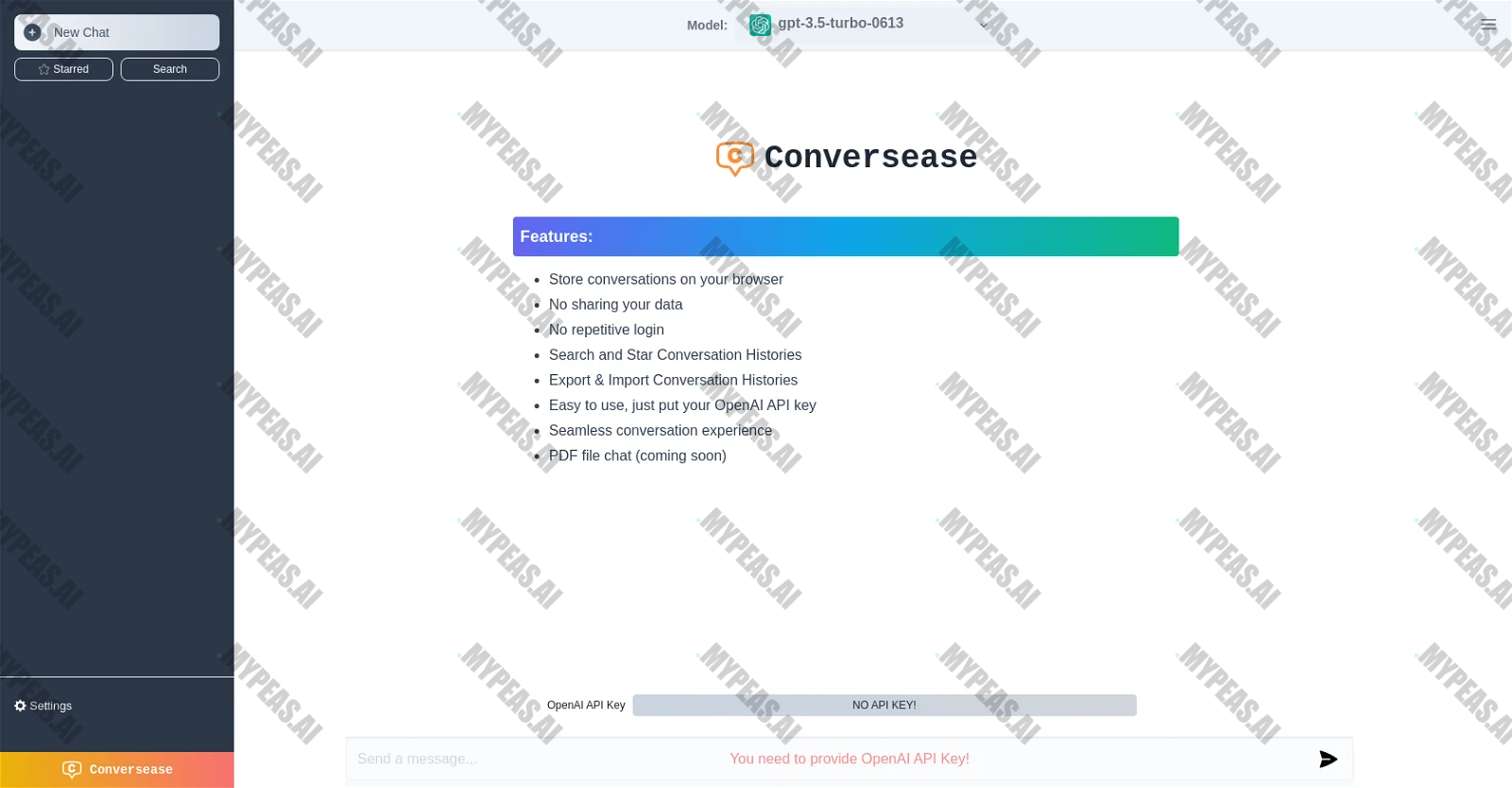Conversease screenshot