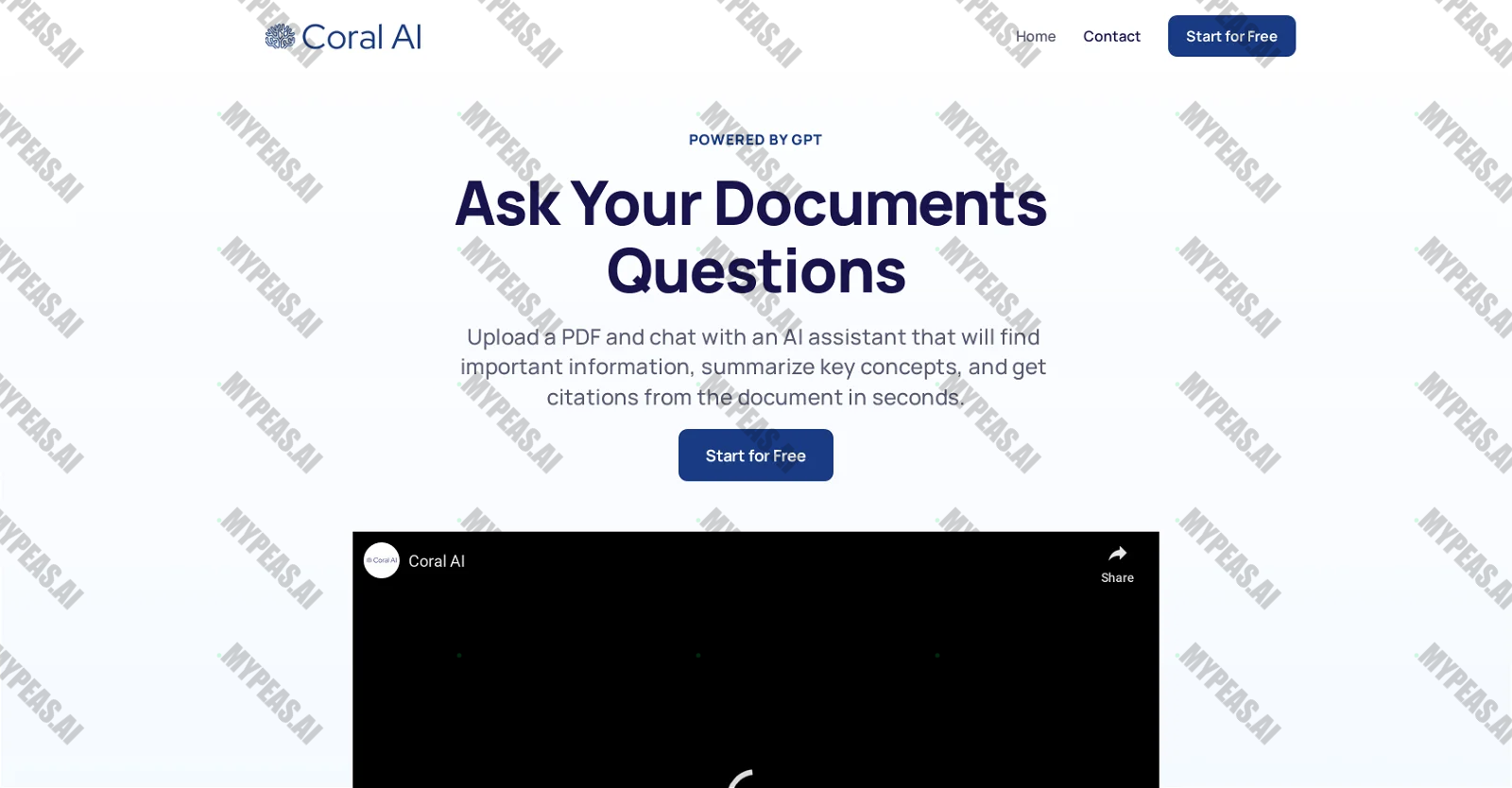 Coral AI screenshot