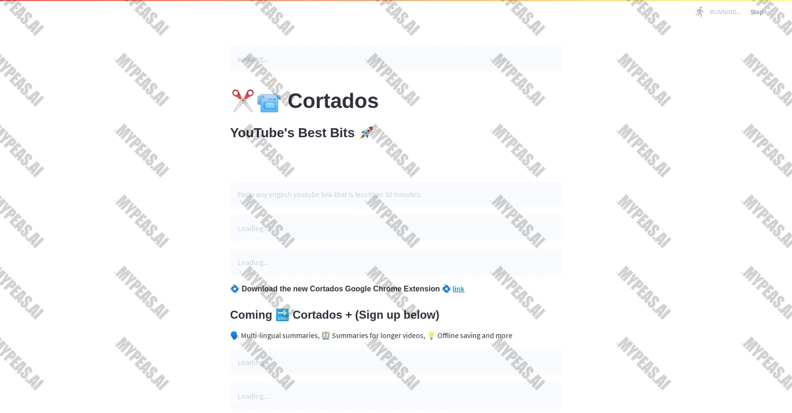 Cortados screenshot