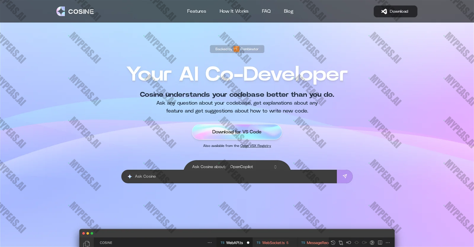 Cosine screenshot