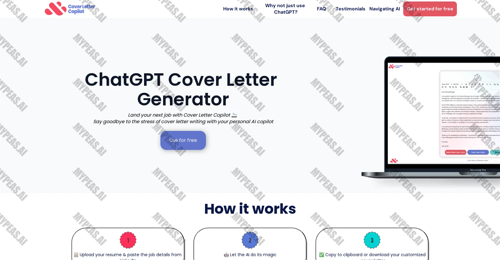 Cover Letter Copilot screenshot