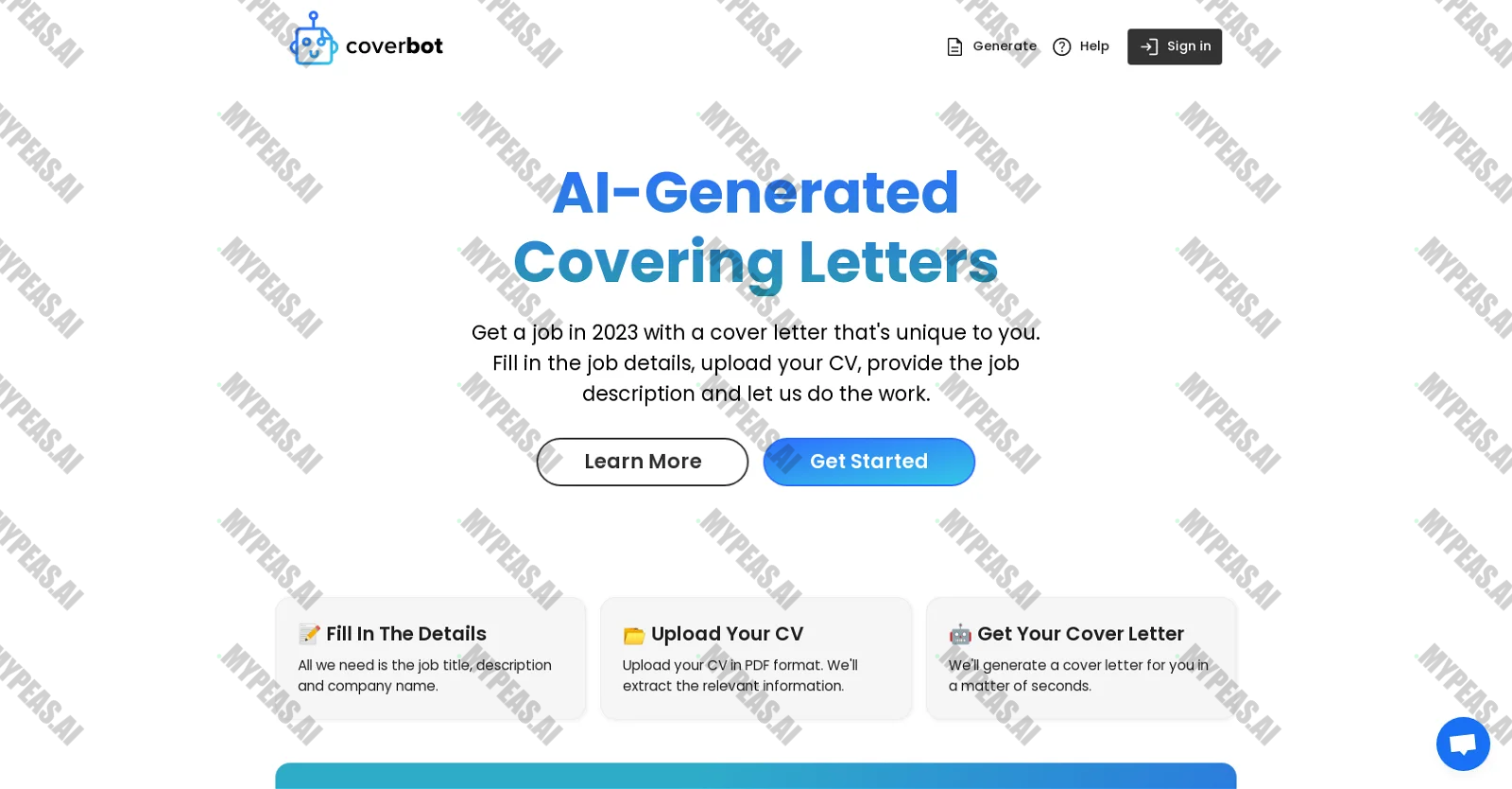 CoverBot screenshot