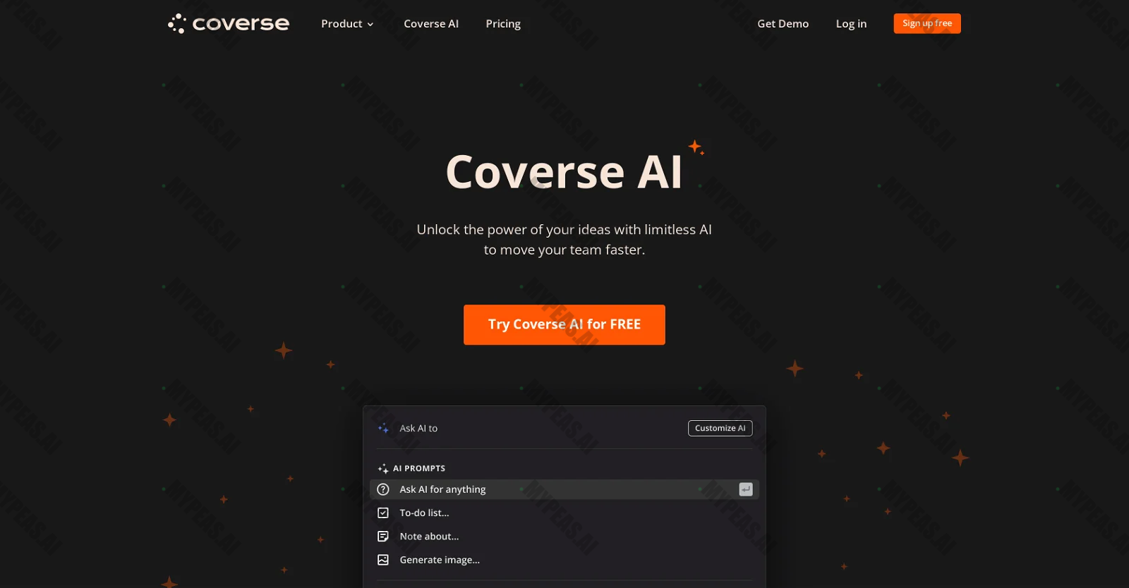 Coverse screenshot
