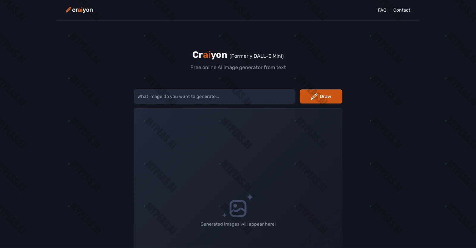Craiyon screenshot