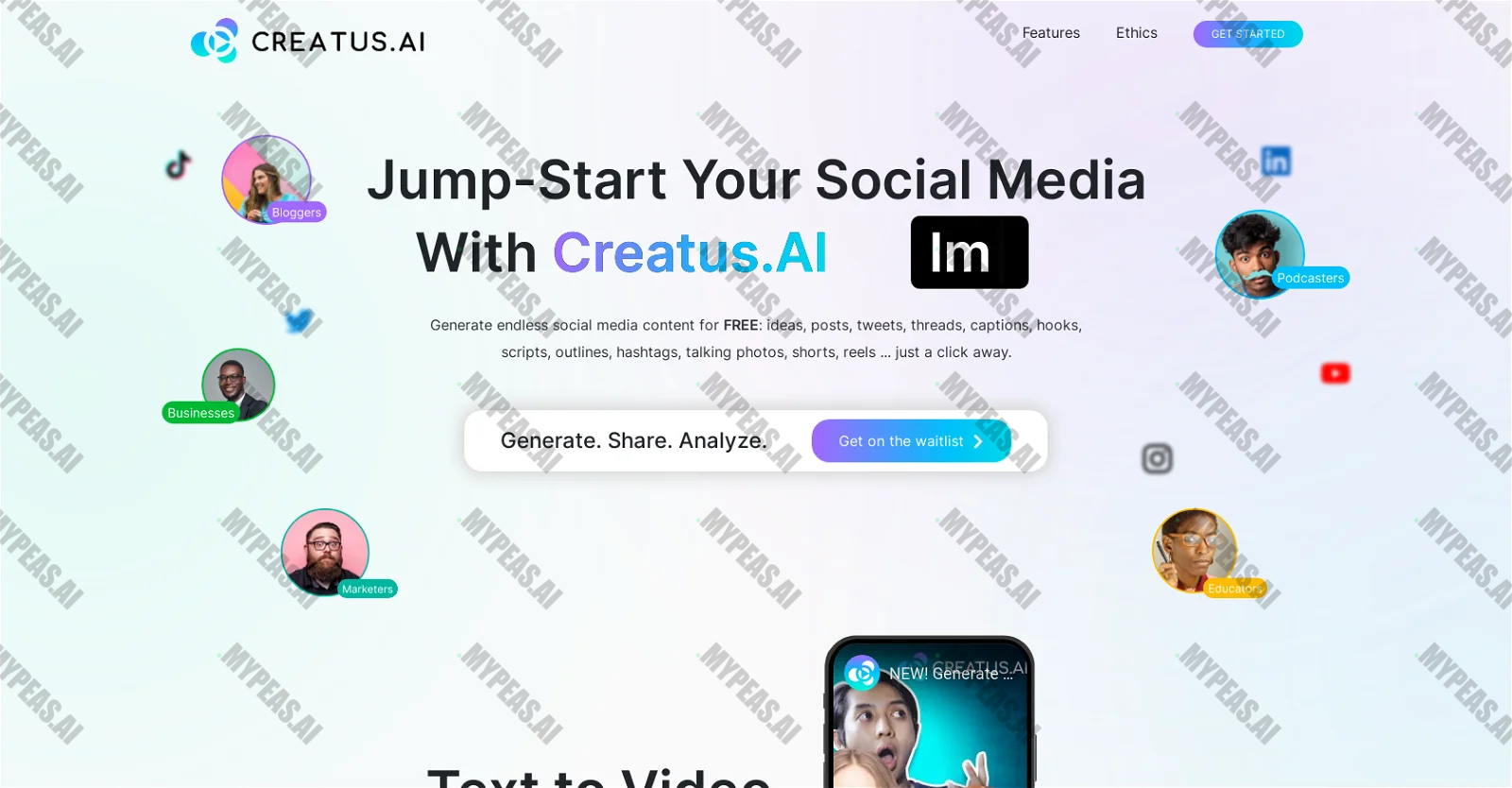 Creatus screenshot