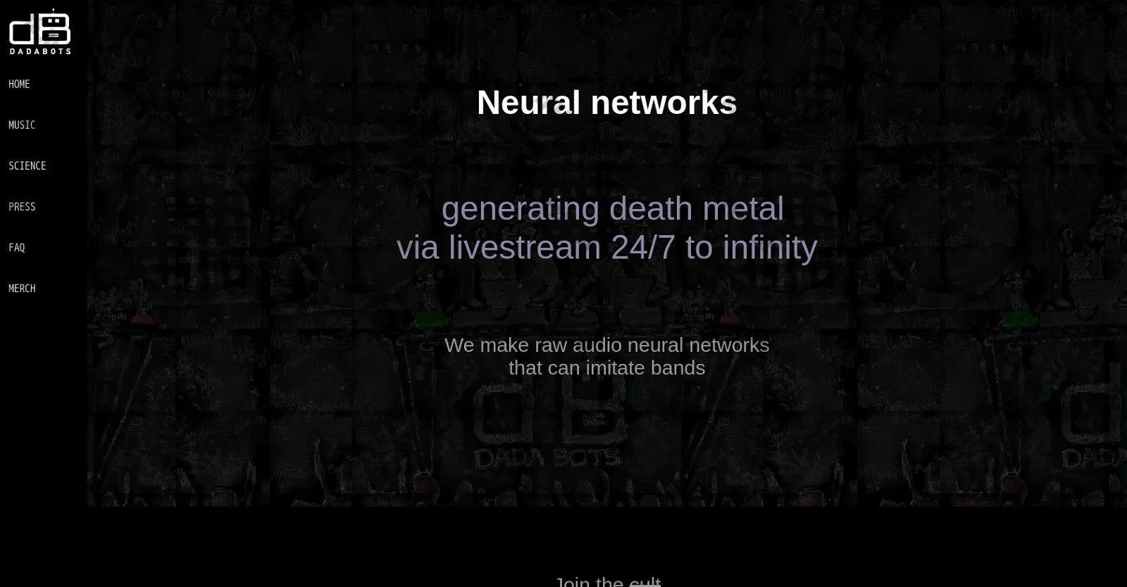 Dadabots screenshot