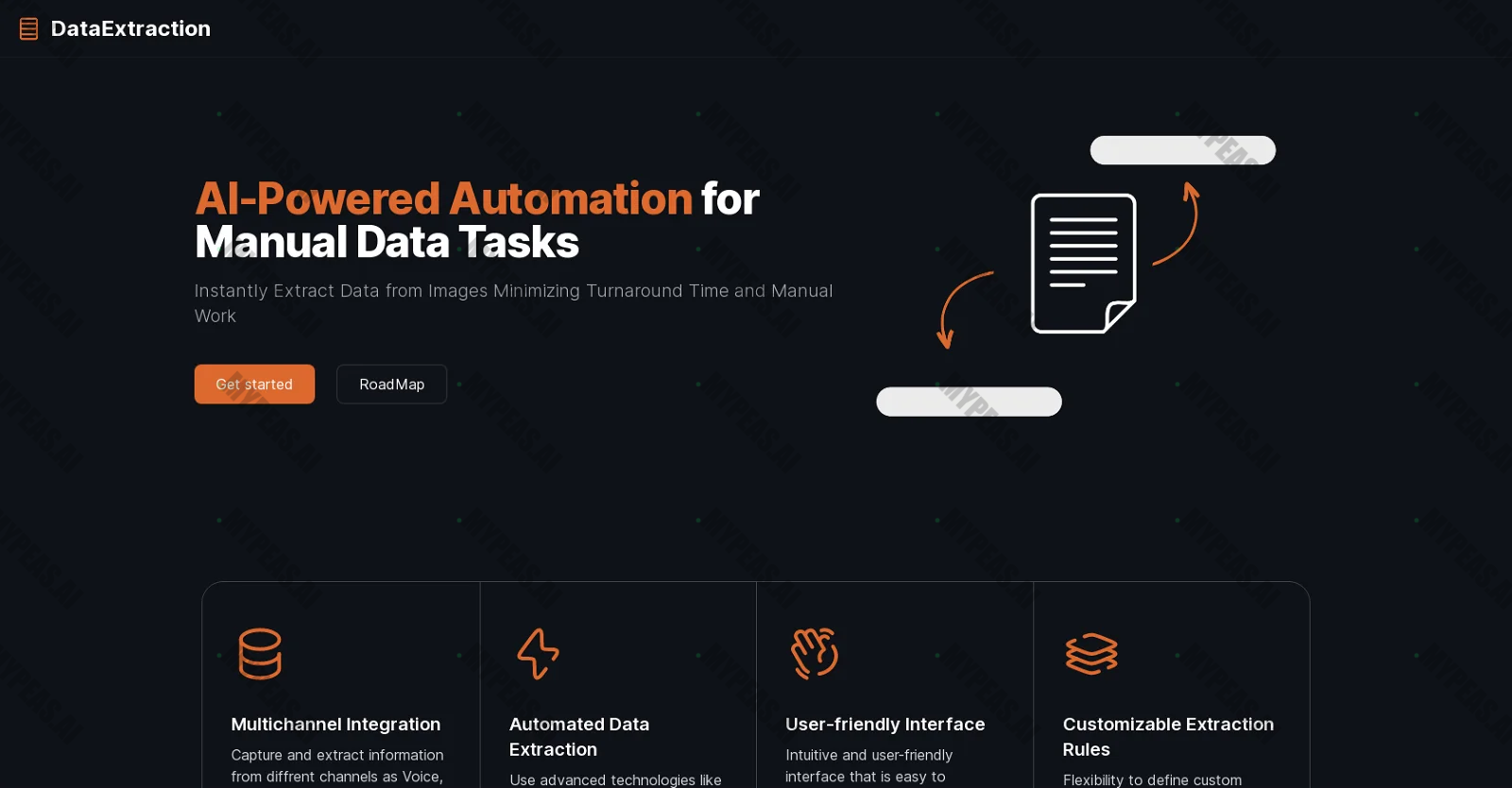 Data Extraction screenshot