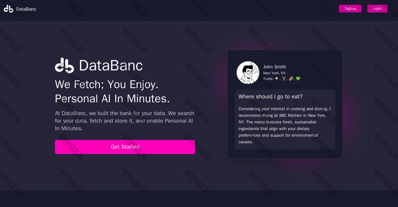 DataBanc screenshot