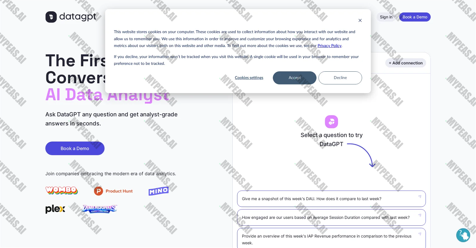 DataGPT screenshot