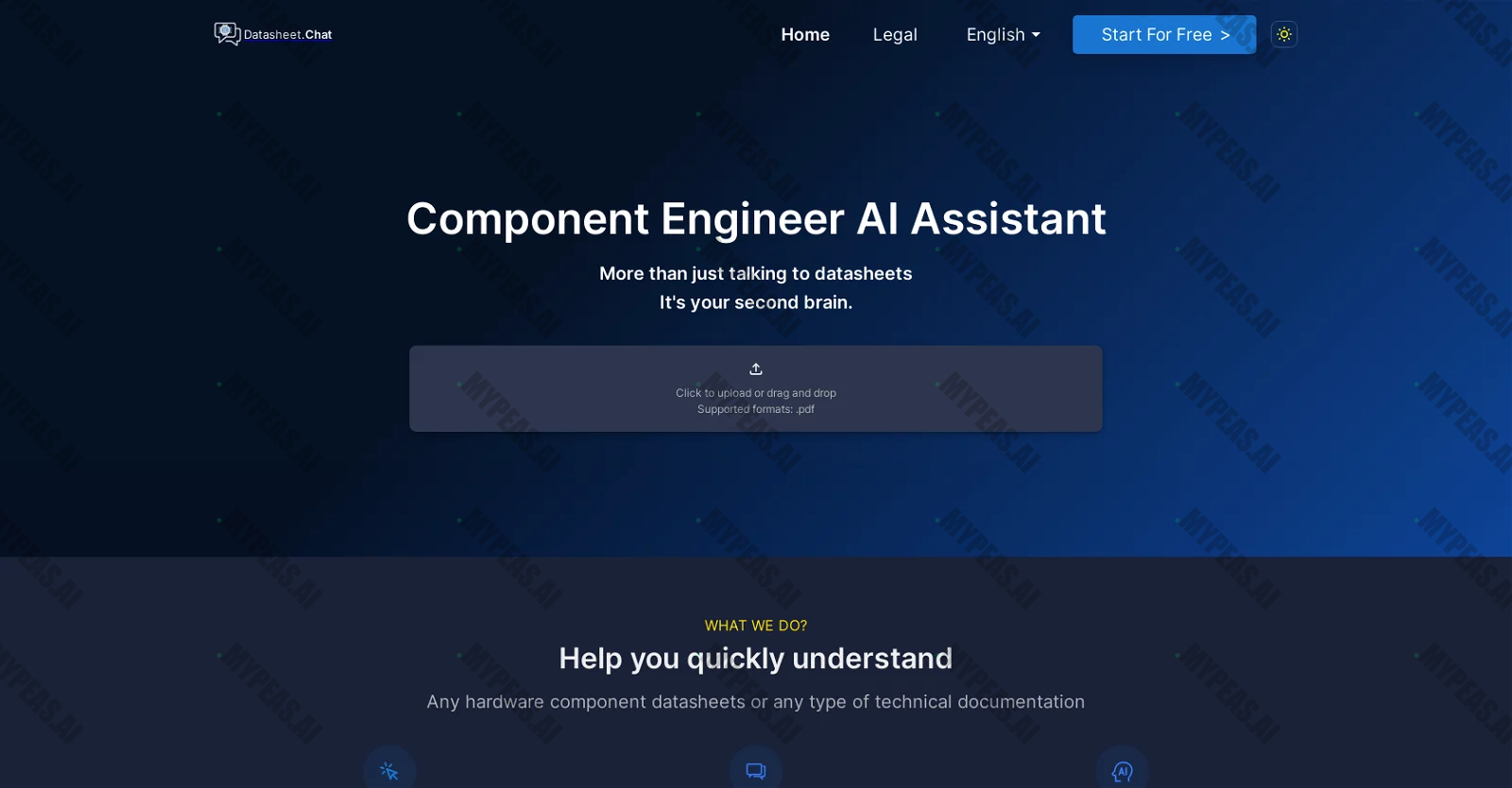 Datasheet.chat screenshot
