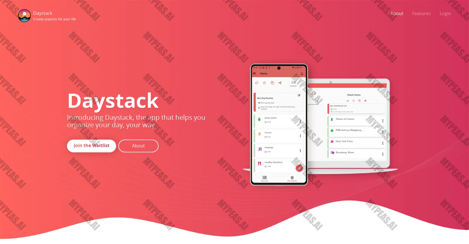 Daystack screenshot