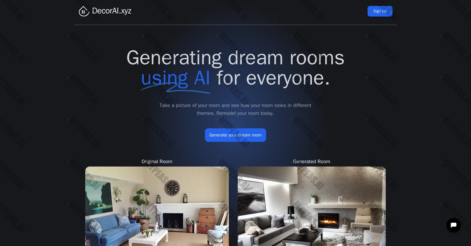 DecorAI.xyz screenshot