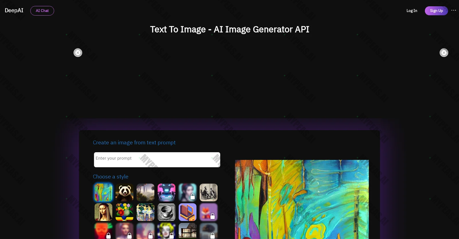 DeepAI screenshot