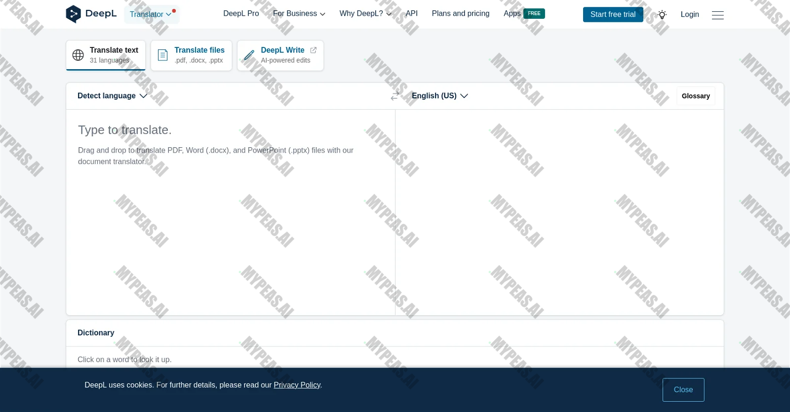 DeepL screenshot