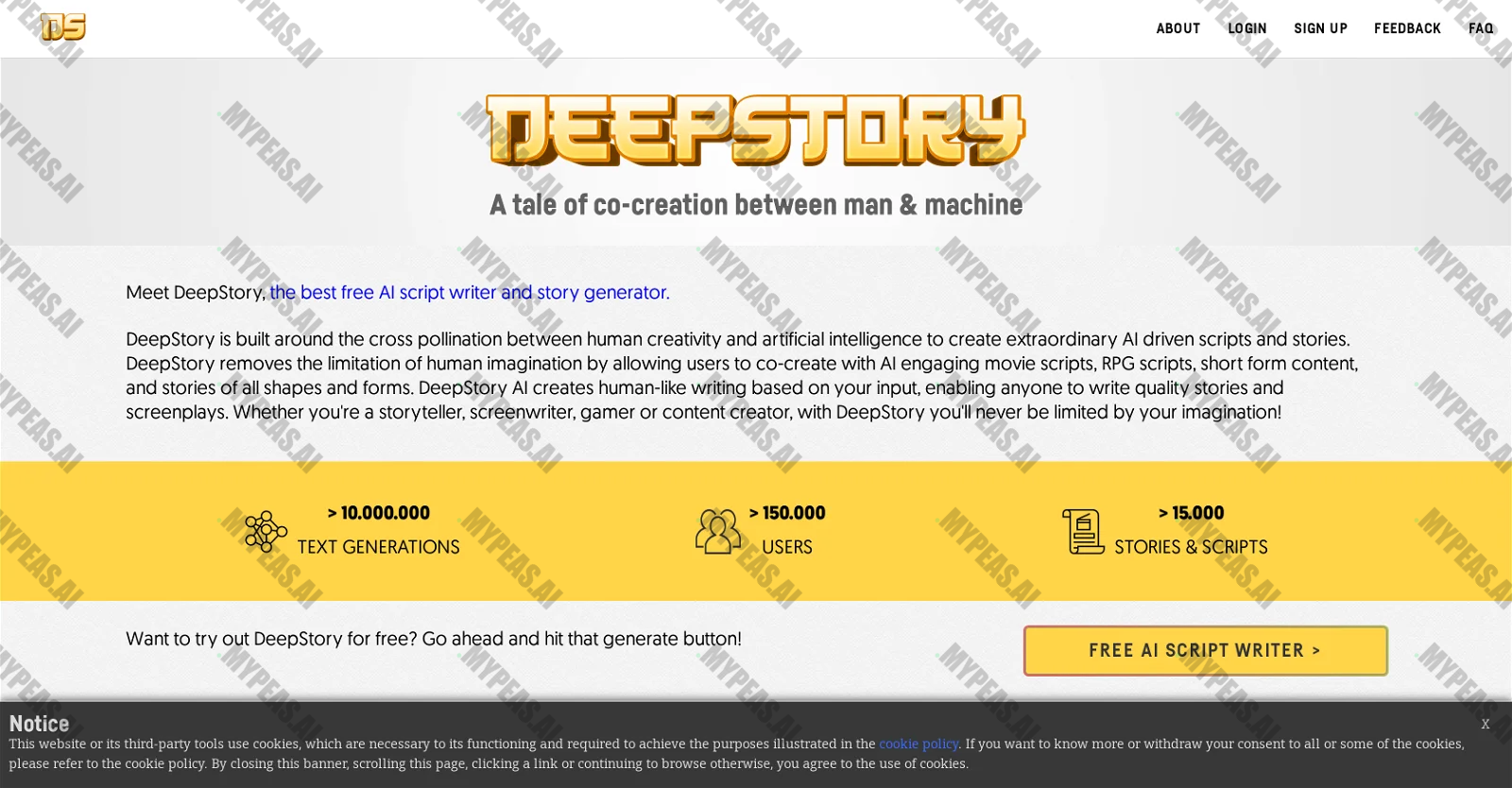 DeepStory screenshot