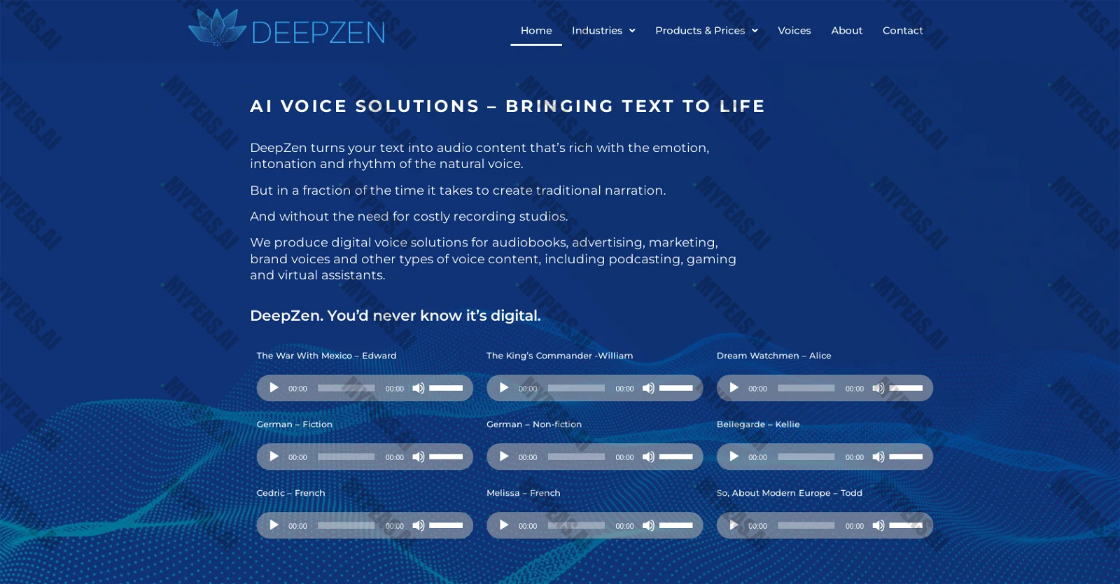 DeepZen screenshot