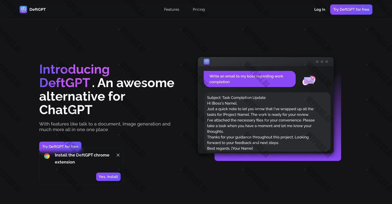 DeftGPT screenshot