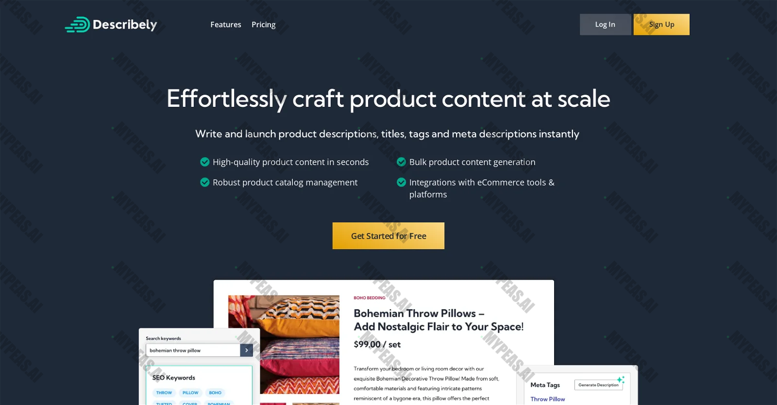 Describely screenshot