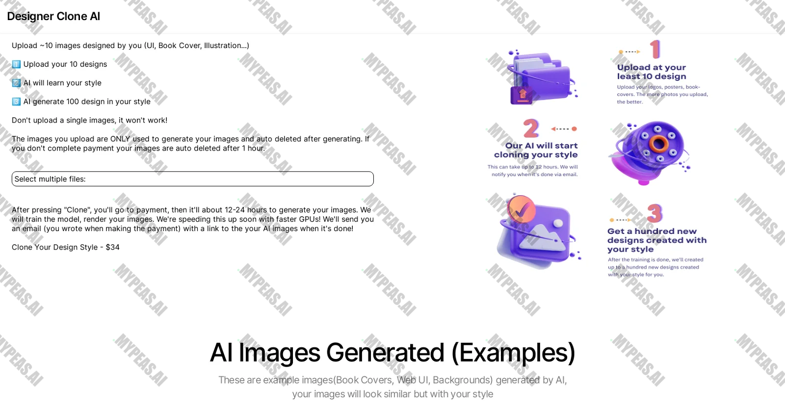Designer Clone AI screenshot