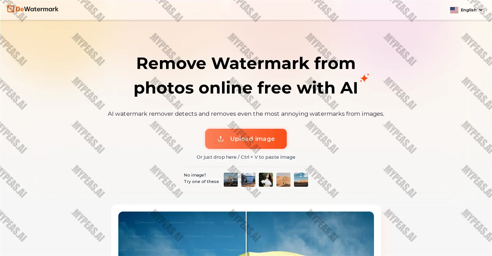 Dewatermark screenshot