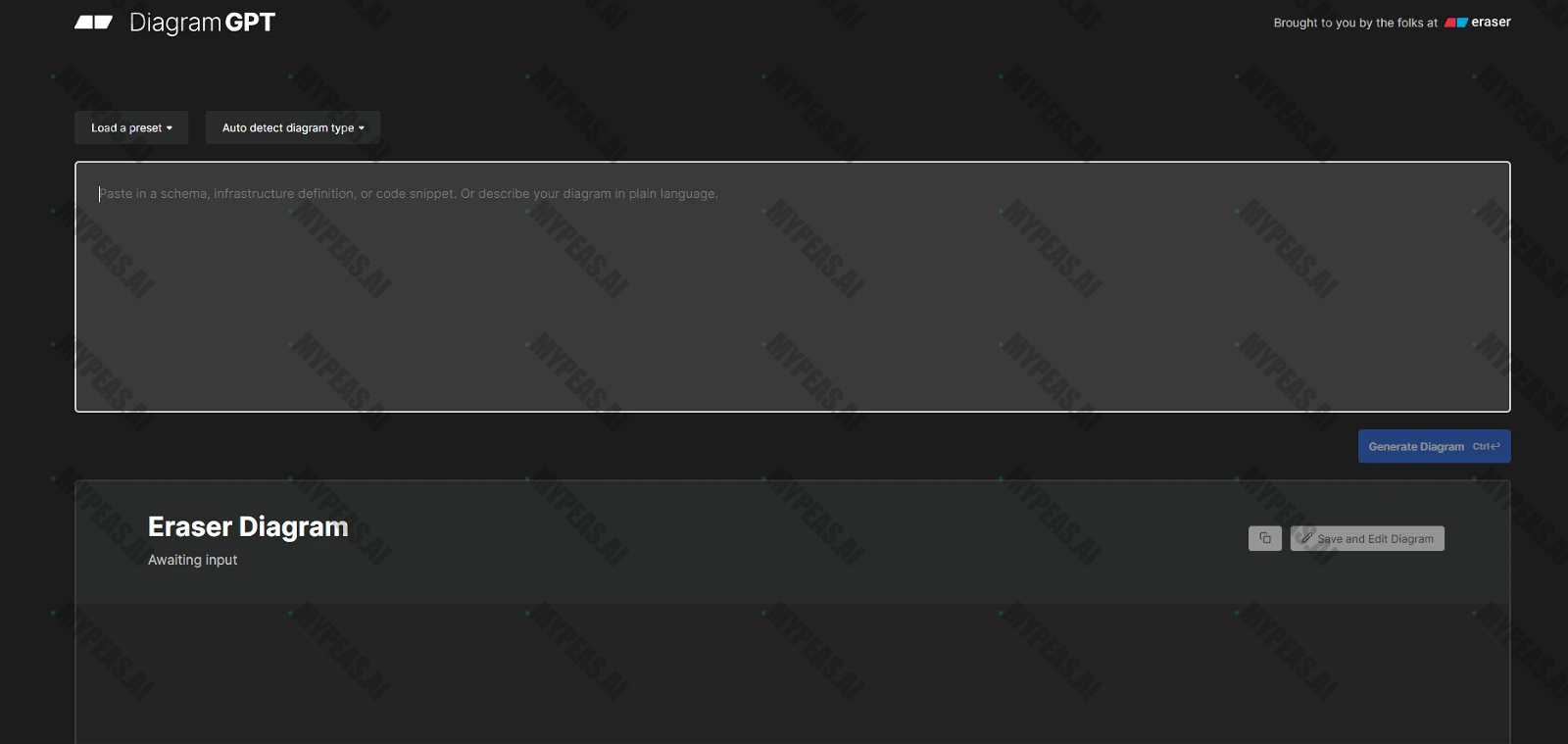DiagramGPT by Eraser screenshot