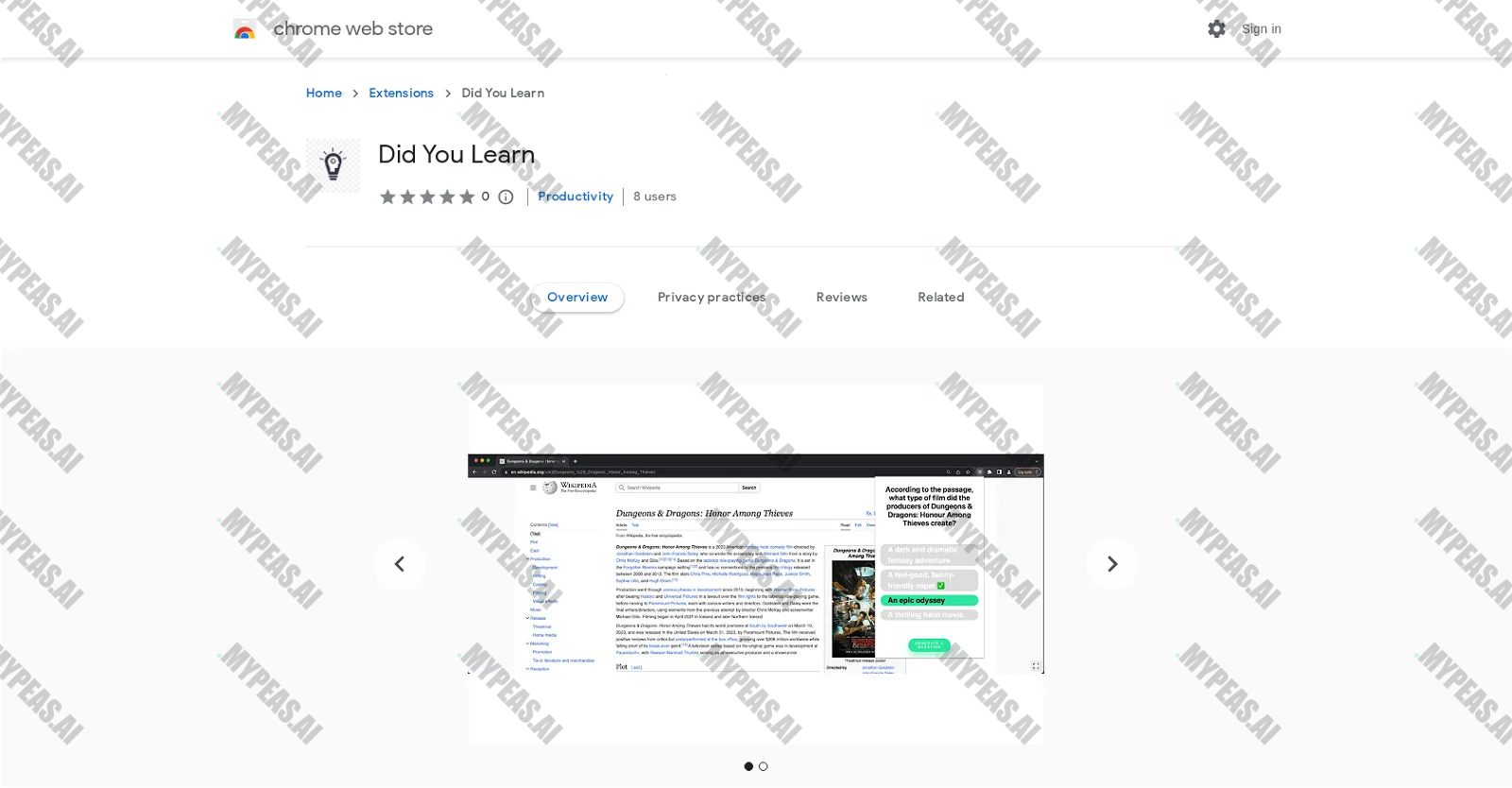 Did You Learn screenshot