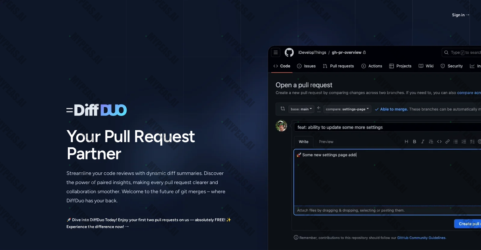 DiffDuo screenshot