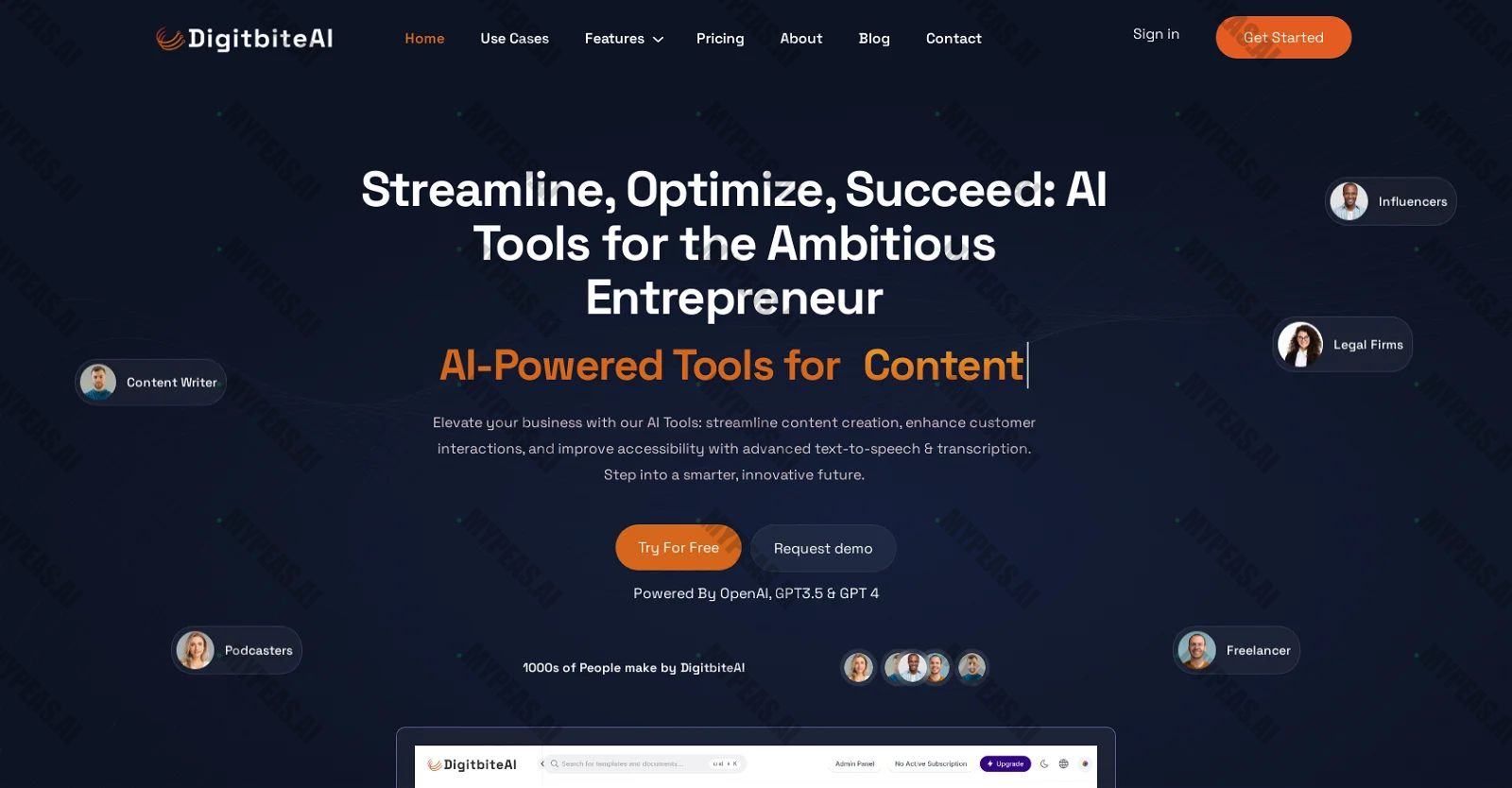 DigitbiteAI screenshot