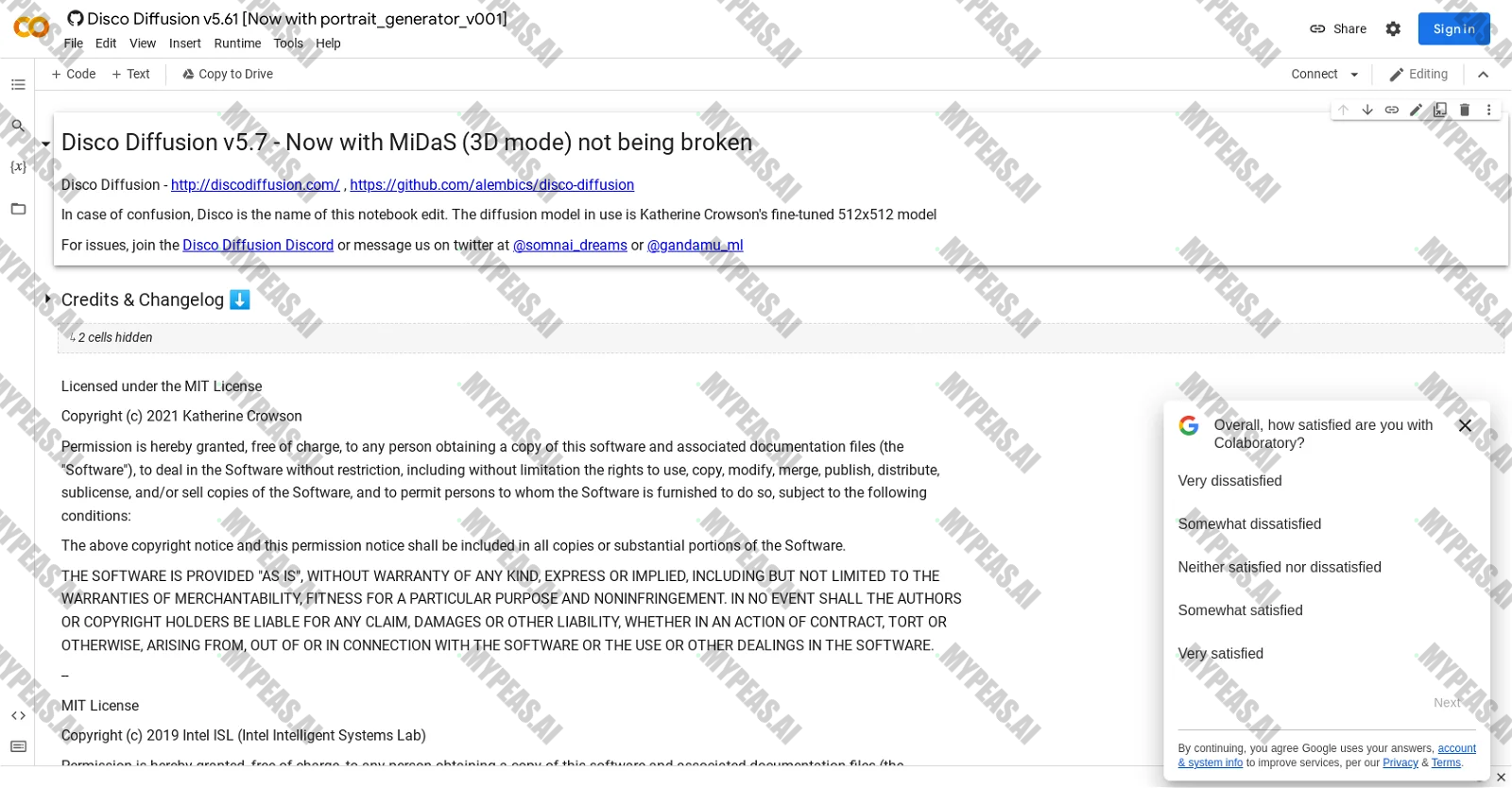 DiscoDiffusion screenshot