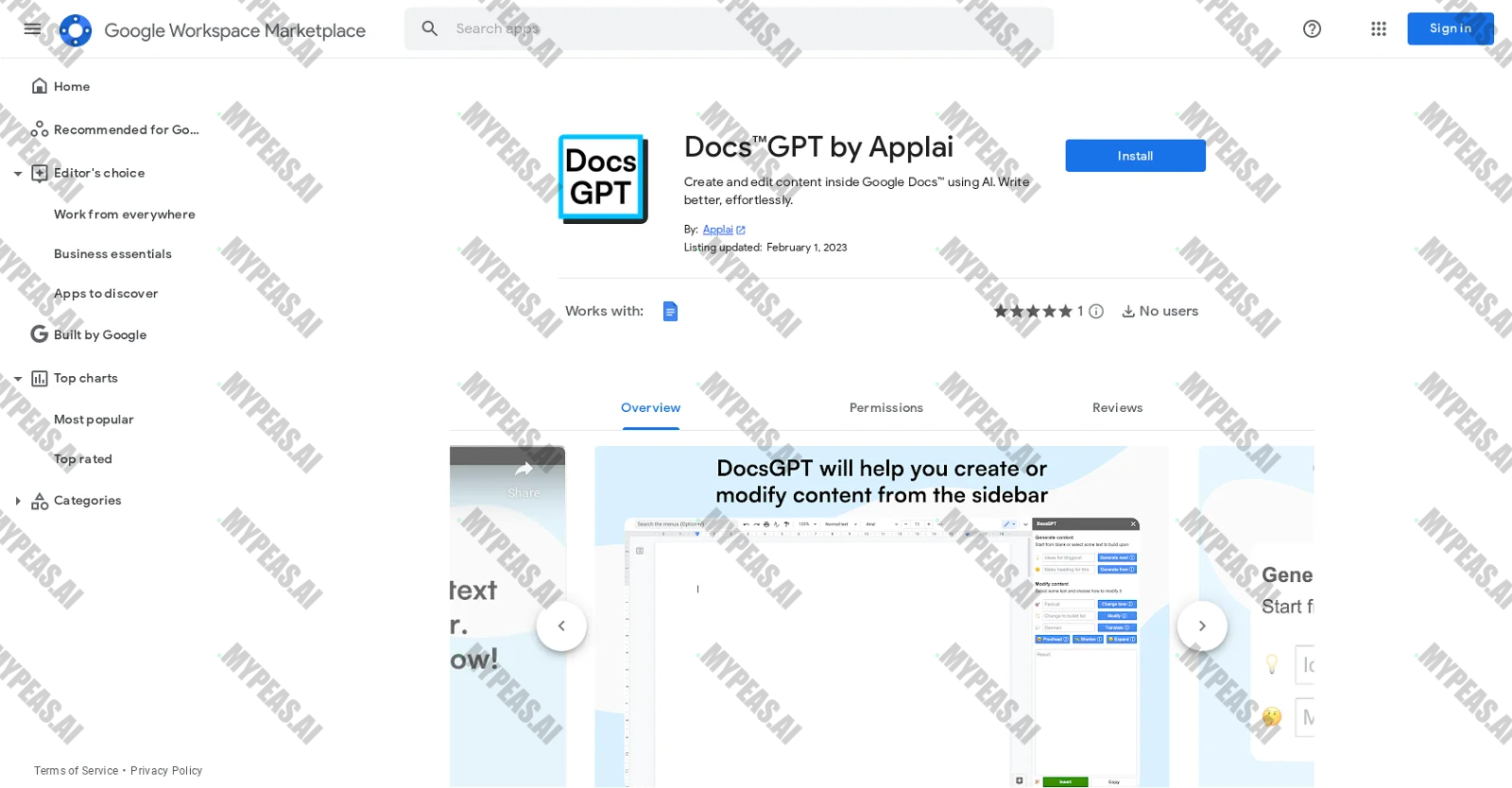 Docs GPT by Applai screenshot