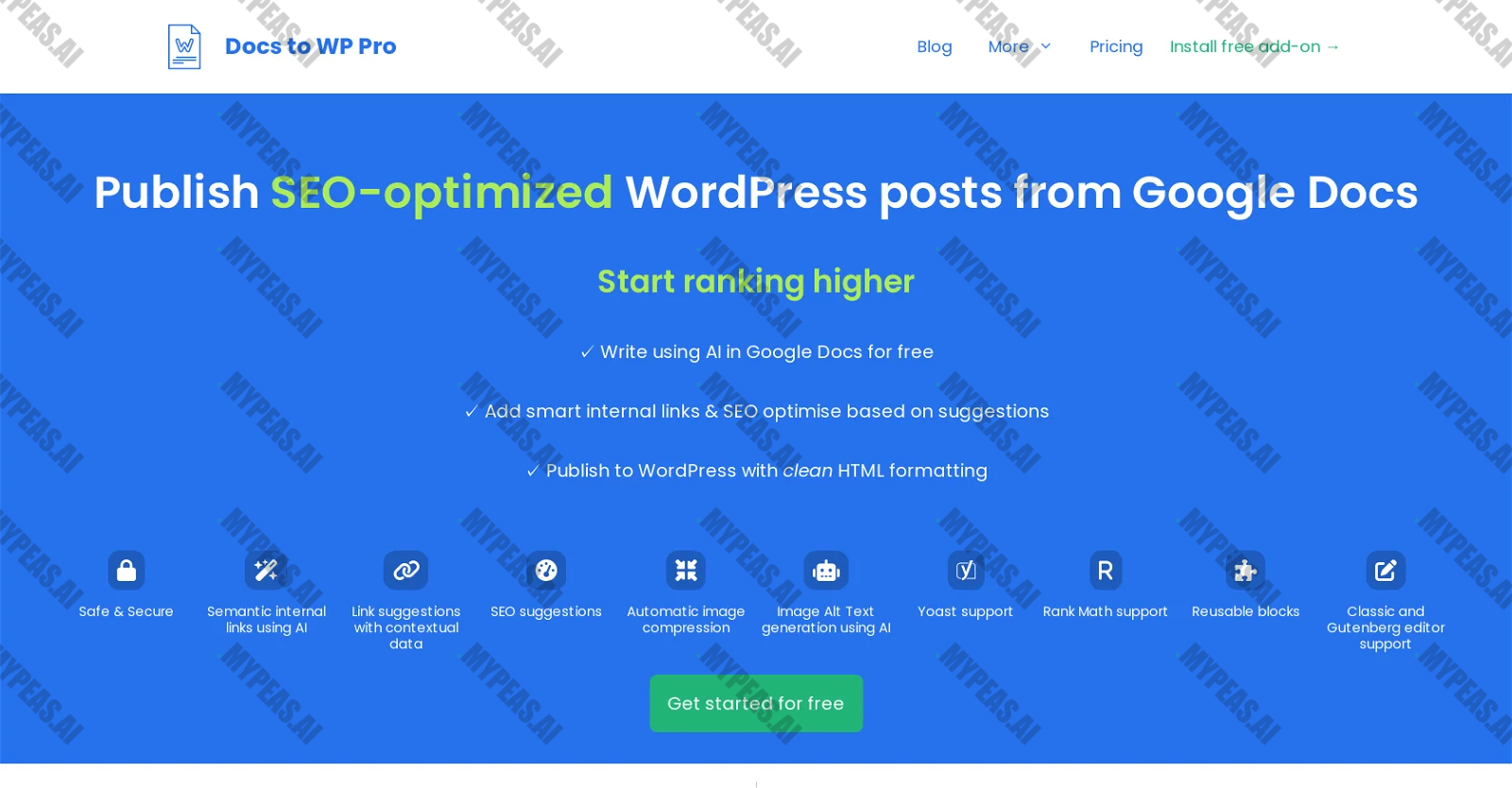 Docs to WP Pro screenshot
