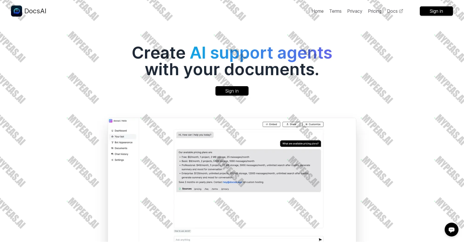 DocsAI screenshot