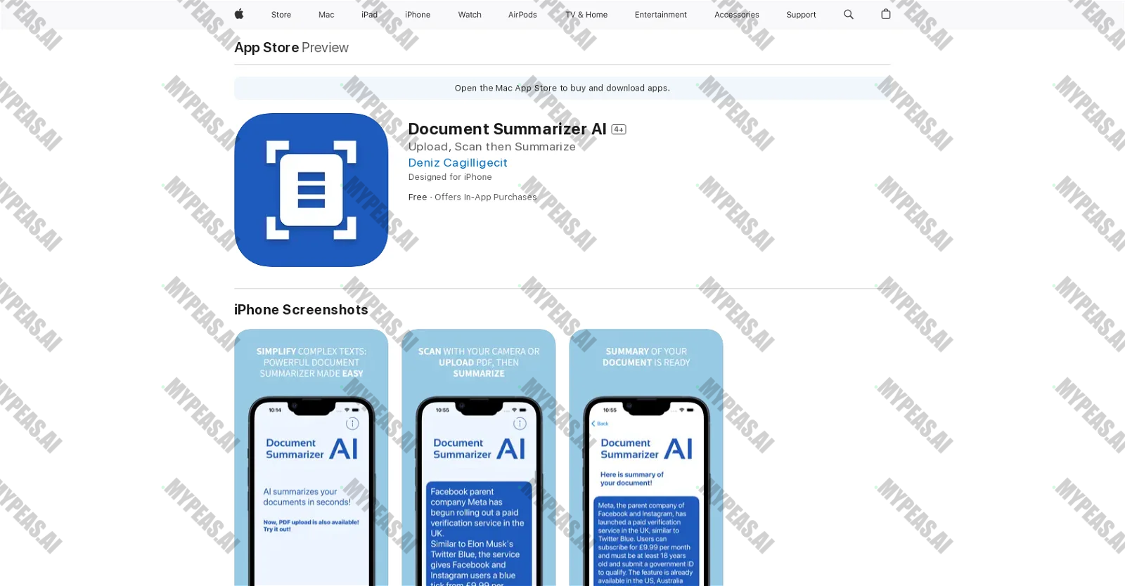 Document Summarizer screenshot
