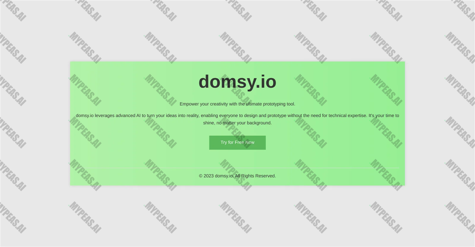 DOMSY.IO screenshot