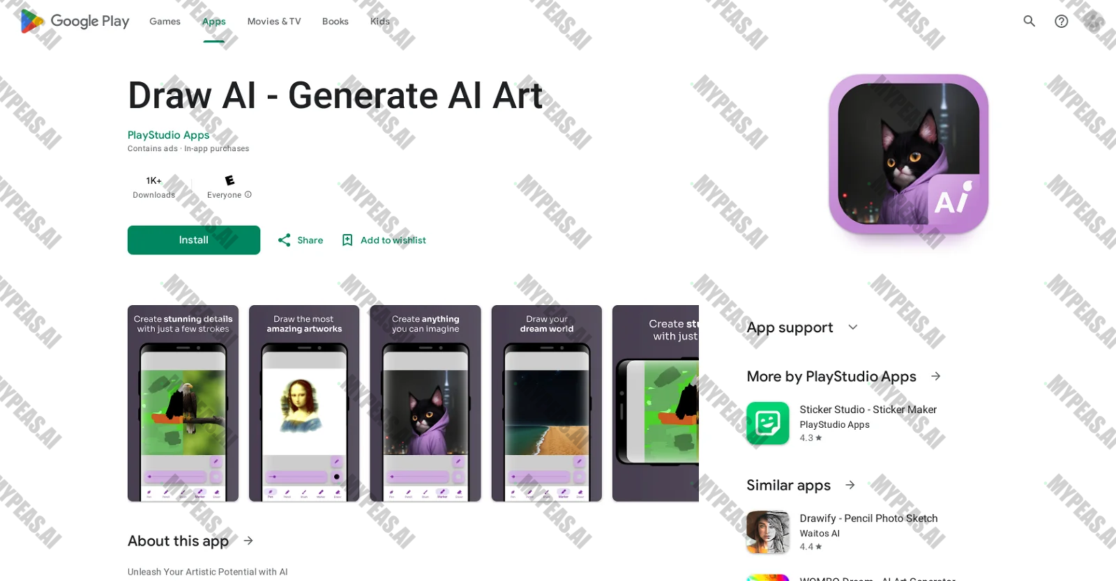 Draw AI - Generate AI Art screenshot
